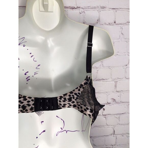 34DD Victoria's Secret Biofit Demi Uplift Bra Underwire Animal Print (228) - Picture 11 of 14